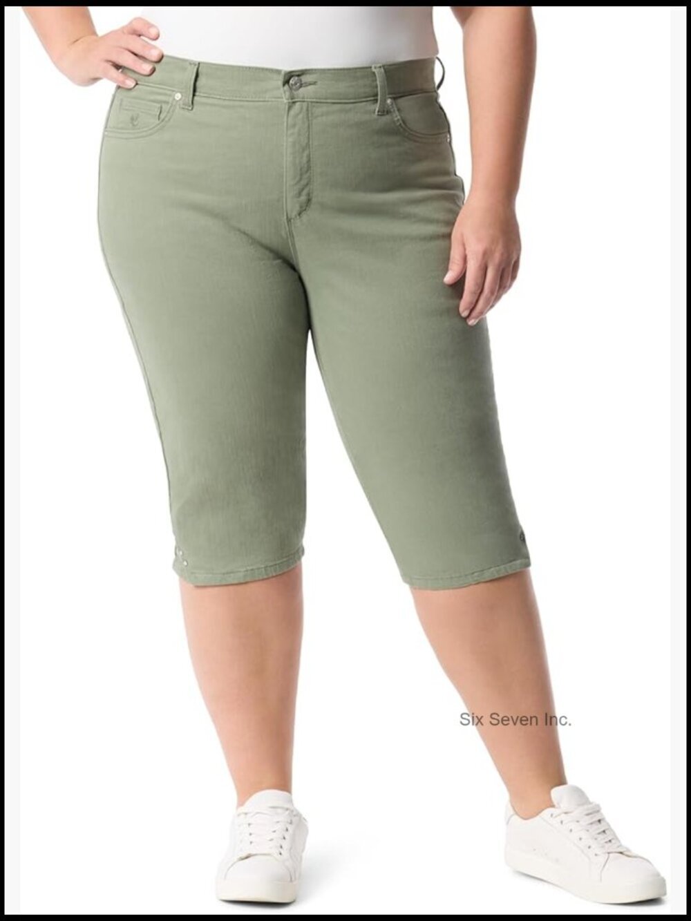 High Rise Skimmer Short Plus Size Denim Shorts